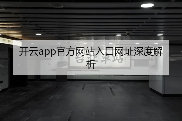 开云app官方网站入口网址深度解析